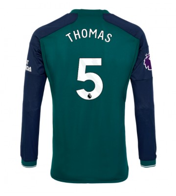 Arsenal Thomas Partey #5 Replica Third Stadium Shirt 2023-24 Long Sleeve